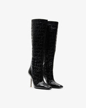 Load image into Gallery viewer, Patent Monogram Logo Chain Boots
