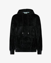 Load image into Gallery viewer, Gcds Band Logo Velvet Hoodie | Unisex Sweatshirts Black | GCDS®