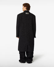 Load image into Gallery viewer, Double Breasted Tweed Coat | Unisex Coats & Jackets Black | GCDS®