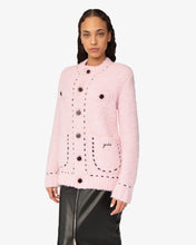Load image into Gallery viewer, Bouclé Knit Jacket | Unisex Coats & Jackets Pink | GCDS®