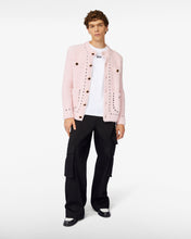 Load image into Gallery viewer, Bouclé Knit Jacket | Unisex Coats & Jackets Pink | GCDS®