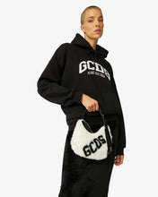 Carica l'immagine nel visualizzatore di Gallery, Comma Small Faux Fur Logo Twist Bag | Women Bags White | GCDS®