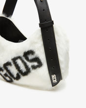 Carica l'immagine nel visualizzatore di Gallery, Comma Small Faux Fur Logo Twist Bag | Women Bags White | GCDS®