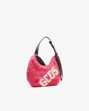 Carica l'immagine nel visualizzatore di Gallery, Comma Small Faux Fur Logo Twist Bag | Women Bags Fuchsia | GCDS®
