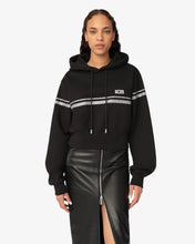 Carica l'immagine nel visualizzatore di Gallery, Bling Gcds Cropped Hoodie | Women Sweatshirts Black | GCDS®