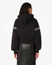 Carica l'immagine nel visualizzatore di Gallery, Bling Gcds Cropped Hoodie | Women Sweatshirts Black | GCDS®