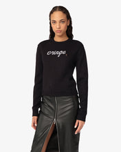 Carica l'immagine nel visualizzatore di Gallery, Cringe Sweater | Women Knitwear Black | GCDS®