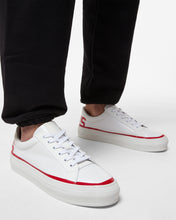 Load image into Gallery viewer, Leather Logo Sneakers : Men Shoes Red | GCDS