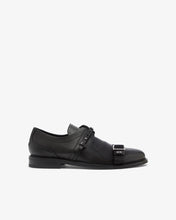 Carica l'immagine nel visualizzatore di Gallery, Multi Lace Buckle Derby Shoes | Men Loafers Black | GCDS®