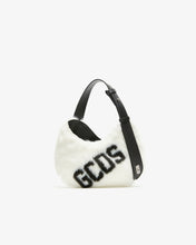 Carica l'immagine nel visualizzatore di Gallery, Comma Small Faux Fur Logo Twist Bag | Women Bags White | GCDS®