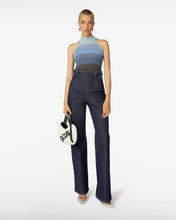 Carica l'immagine nel visualizzatore di Gallery, High Waist Denim Trousers | Women Trousers Blue | GCDS®