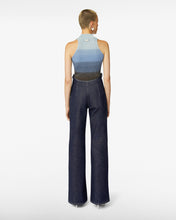 Carica l'immagine nel visualizzatore di Gallery, High Waist Denim Trousers | Women Trousers Blue | GCDS®