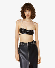 Carica l'immagine nel visualizzatore di Gallery, Gcds Bling Vynil Bra | Women Tops Black | GCDS®