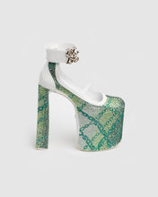 Load image into Gallery viewer, Crystal divine heels: Women Shoes Green | GCDS