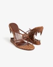 Load image into Gallery viewer, Morso Gcds Monogram Rafia Thong Sandals
