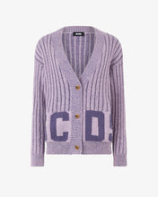 Load image into Gallery viewer, Ribbed Low Logo Buttoned Cardigan
