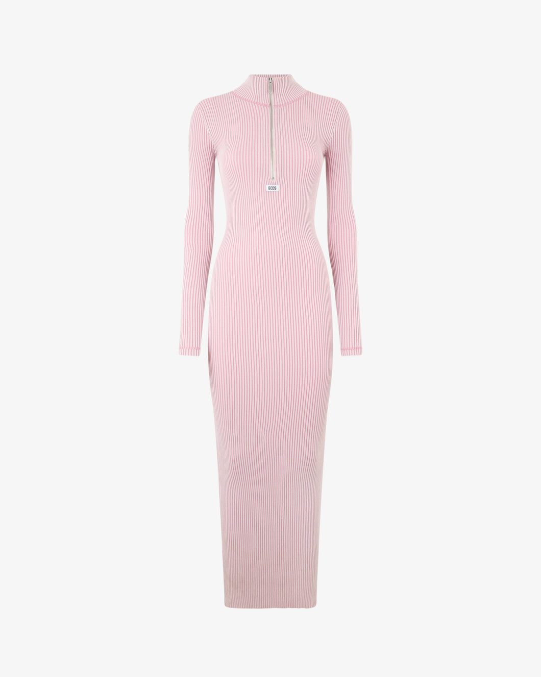 Ribbed Half Zip Long Dress