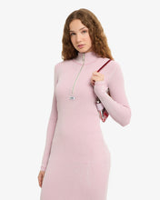 Load image into Gallery viewer, Ribbed Half Zip Long Dress
