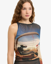 Load image into Gallery viewer, Creatures Tulle One-Shoulder Top
