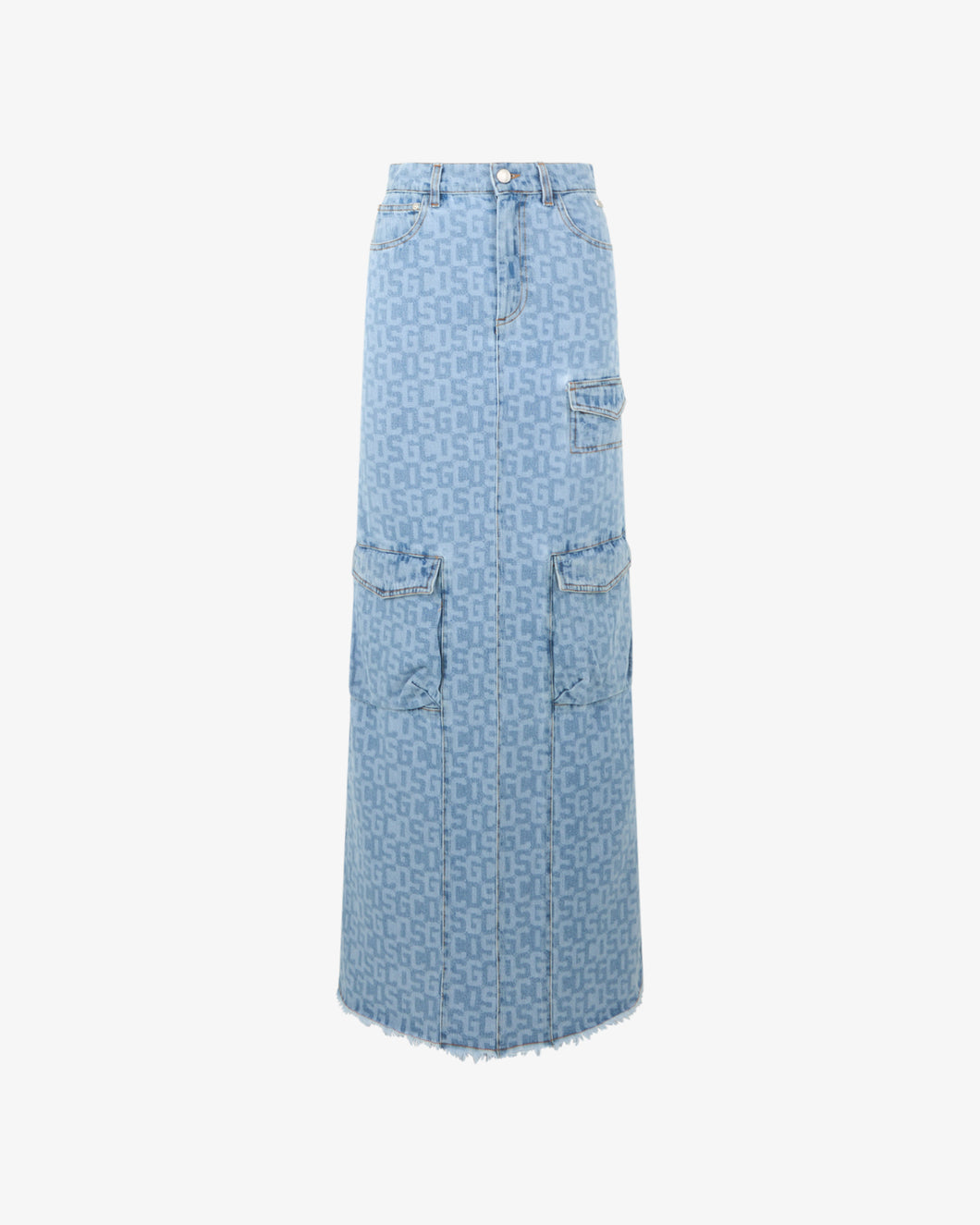 Monogram Denim Ultracargo Skirt