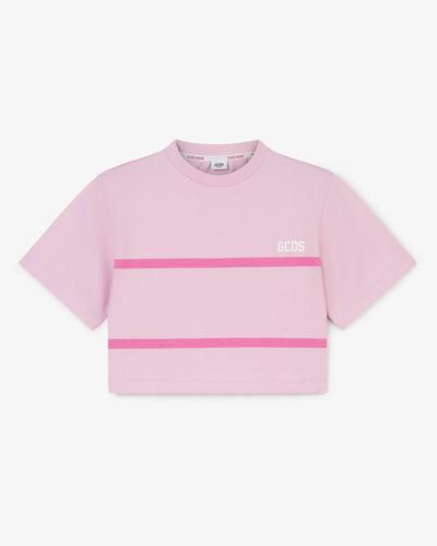 Junior Gcds Low Band Logo T-Shirt | Girl T-Shirts Lilac | GCDS®
