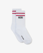 Load image into Gallery viewer, Junior Gcds Low Logo Band Socks | Unisex Accessories White | GCDS®

