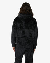 Carica l&#39;immagine nel visualizzatore di Gallery, Gcds Band Logo Velvet Hoodie | Unisex Sweatshirts Black | GCDS®
