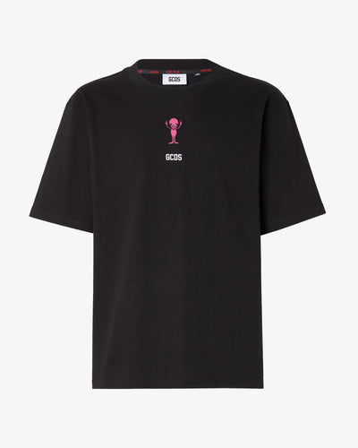 Wirdo Win Regular T-Shirt | Men T-shirts Black | GCDS®
