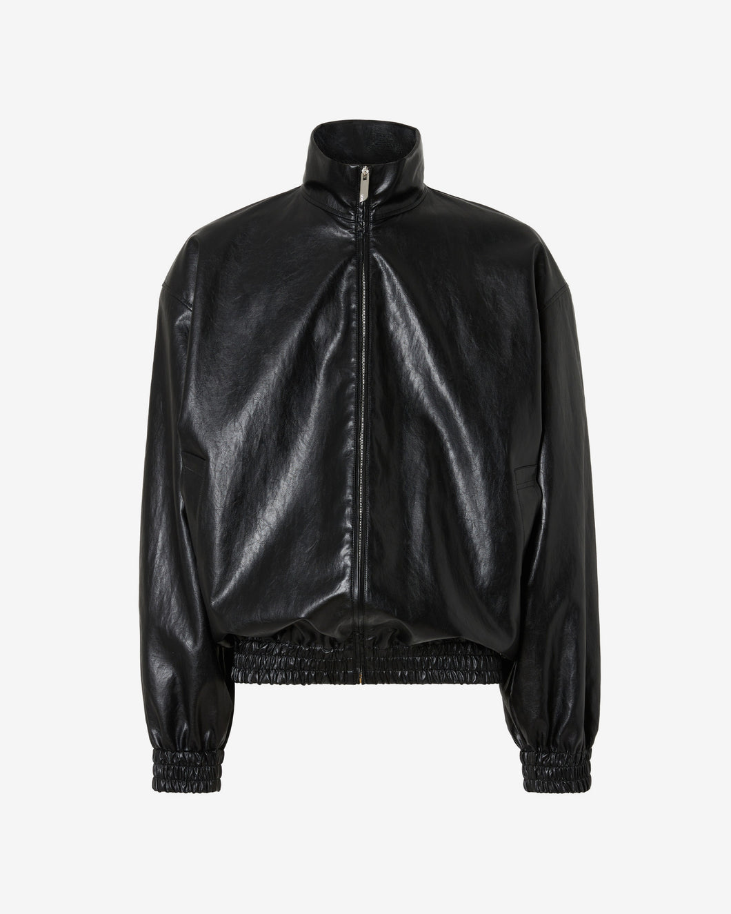 Faux Leather Oversized Jacket | Unisex Coats & Jackets Black | GCDS®