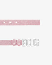 Load image into Gallery viewer, Glitter Logo Belt | Women Belts Pink | GCDS®
