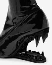 Carica l&#39;immagine nel visualizzatore di Gallery, Morso Vinyl Ankle Boots | Women Boots Black | GCDS®
