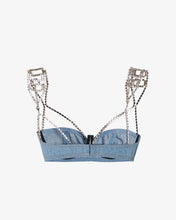 Load image into Gallery viewer, Choker Denim Bra
