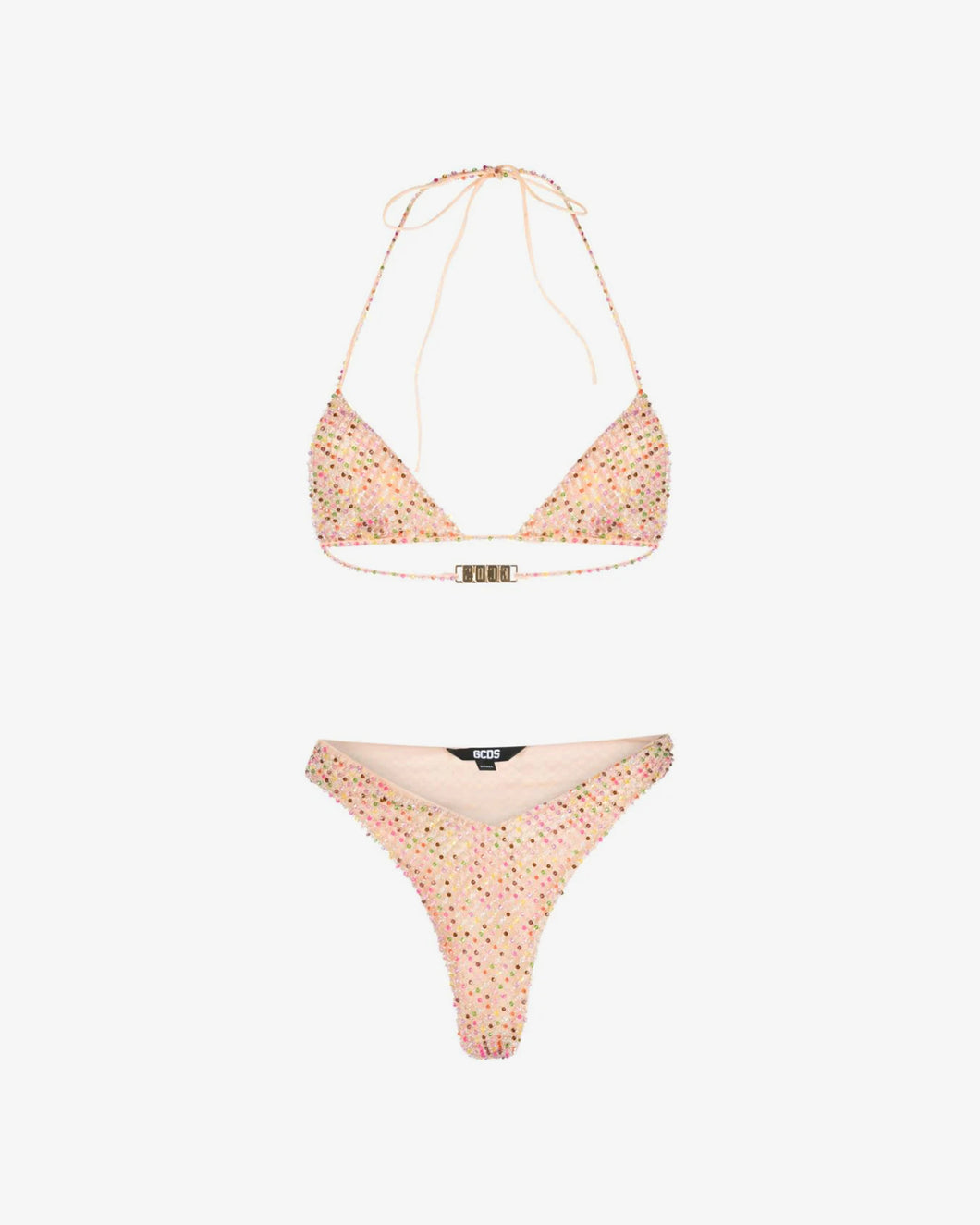 Embroidered Tulle Bikini