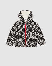Load image into Gallery viewer, Gcds monogram hooded jacket: Boy Outerwear Black | GCDS

