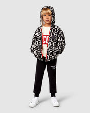 Load image into Gallery viewer, Gcds monogram hooded jacket: Boy Outerwear Black | GCDS
