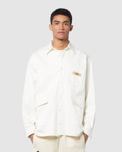 Load image into Gallery viewer, Workwear overshirt: Men Shirts Whitecap Grey | GCDS
