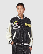 Load image into Gallery viewer, Plush oversized bomber: Men Outerwear Black | GCDS

