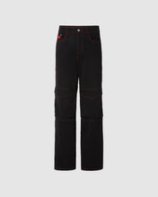 Load image into Gallery viewer, &quot;Nightmares” ultrawide denim trousers: Men Trousers Black | GCDS
