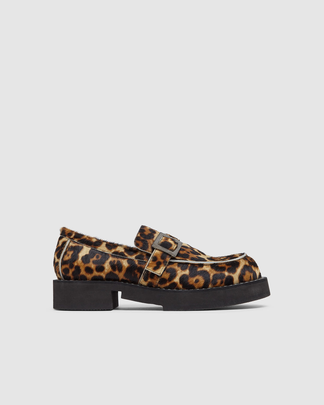GCDS x Clarks Leopard loafers: Unisex Loafers Leopard | GCDS
