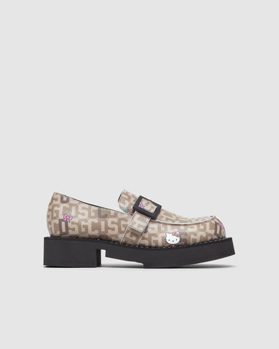 GCDS x Clarks Hello Kitty monogram loafers: Unisex Loafers Multicolor | GCDS