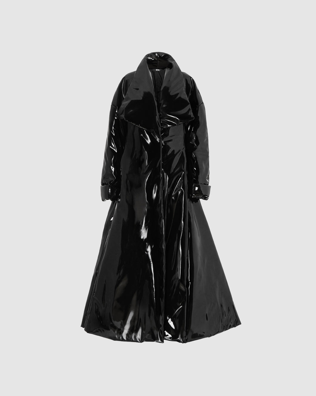Puffer vinyl long coat