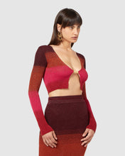 Load image into Gallery viewer, Lurex degradé mini cardigan: Women Knitwear Multicolor | GCDS
