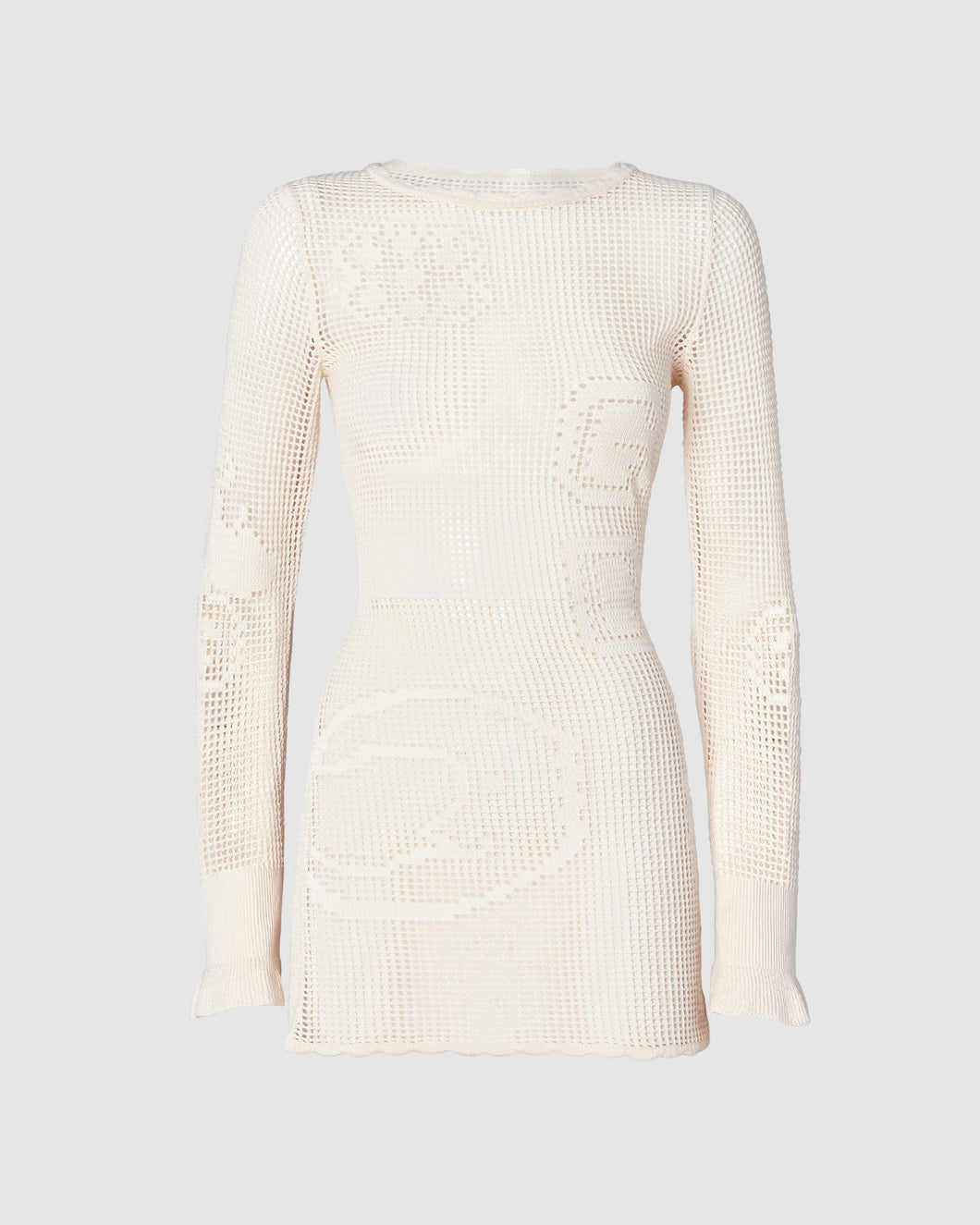 Crochet mini dress: Women Dresses Off White | GCDS
