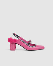 Load image into Gallery viewer, Faux fur slingback pumps: Women Shoes Fuchsia | GCDS
