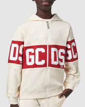 Load image into Gallery viewer, Gcds Logo band zip-up hoodie: Unisex     Hoodie and tracksuits Whitecap Grey | GCDS
