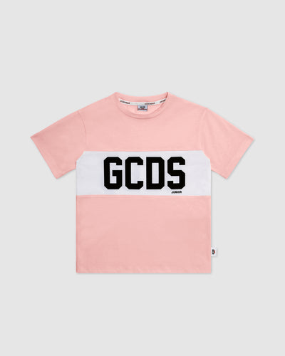 GCDS logo band T-shirt: Unisex  T-Shirts  Pink | GCDS