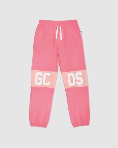 GCDS logo band sweatpants: Unisex  Trousers Cradle Pink | GCDS