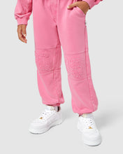 Load image into Gallery viewer, Overdyed Gcds Logo band sweatbottoms: Unisex     Trousers Cradle Pink | GCDS
