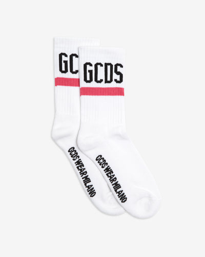 Gcds Logo Socks : Unisex Socks Fuchsia | GCDS