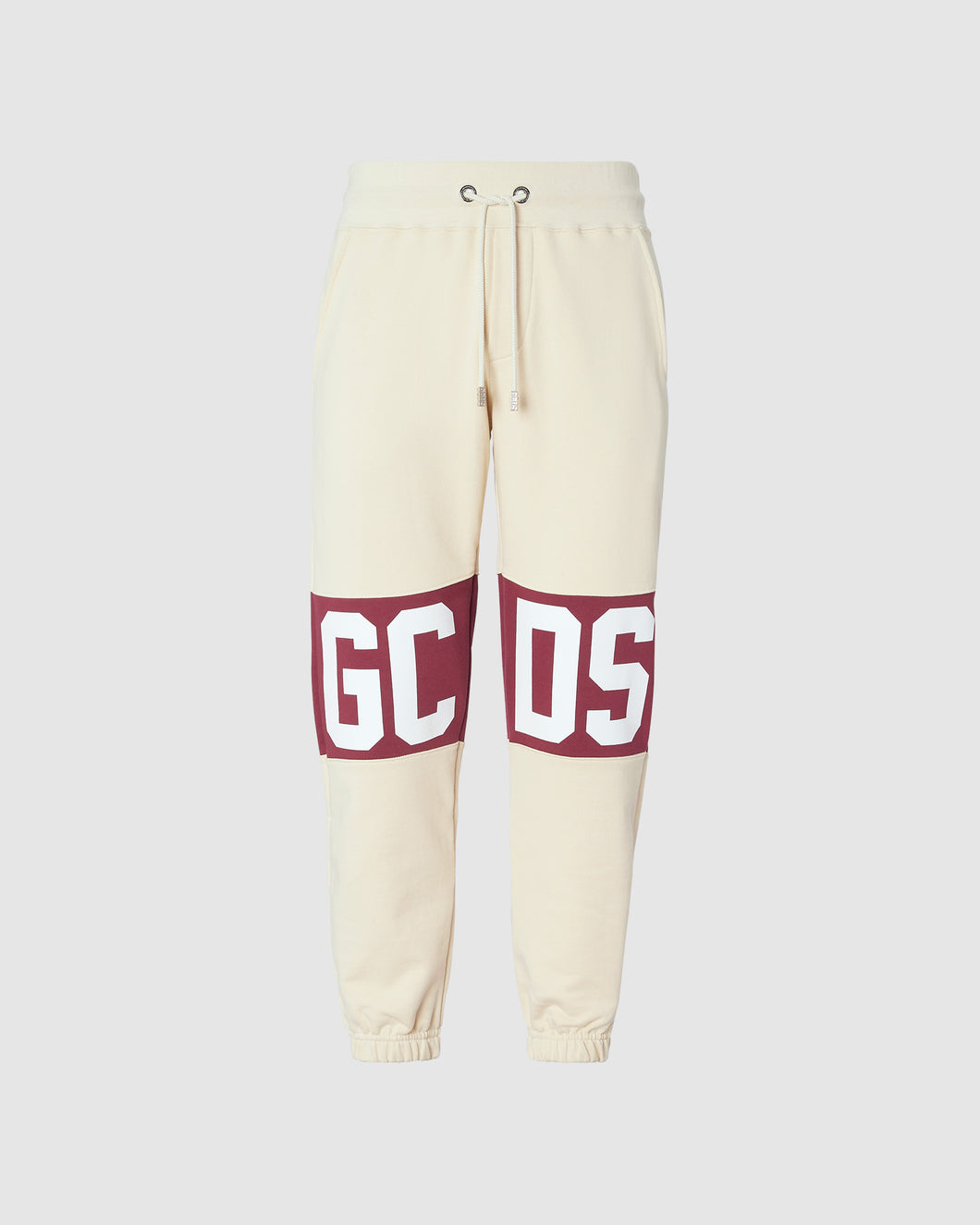Gcds logo band regular sweatbottoms: Men Trousers Bordeaux | GCDS